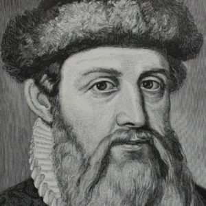 Etching of the orginal Gutenberg