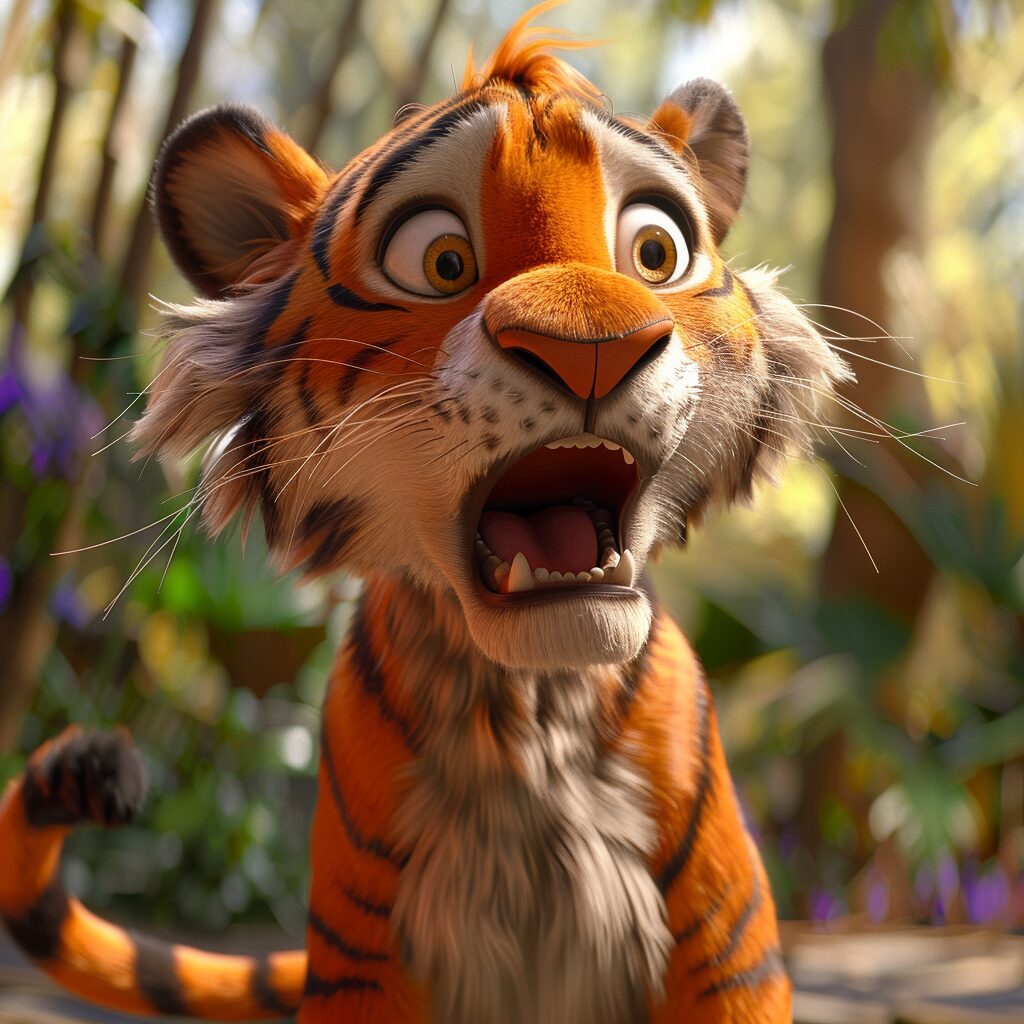 Tiger the tiger confused