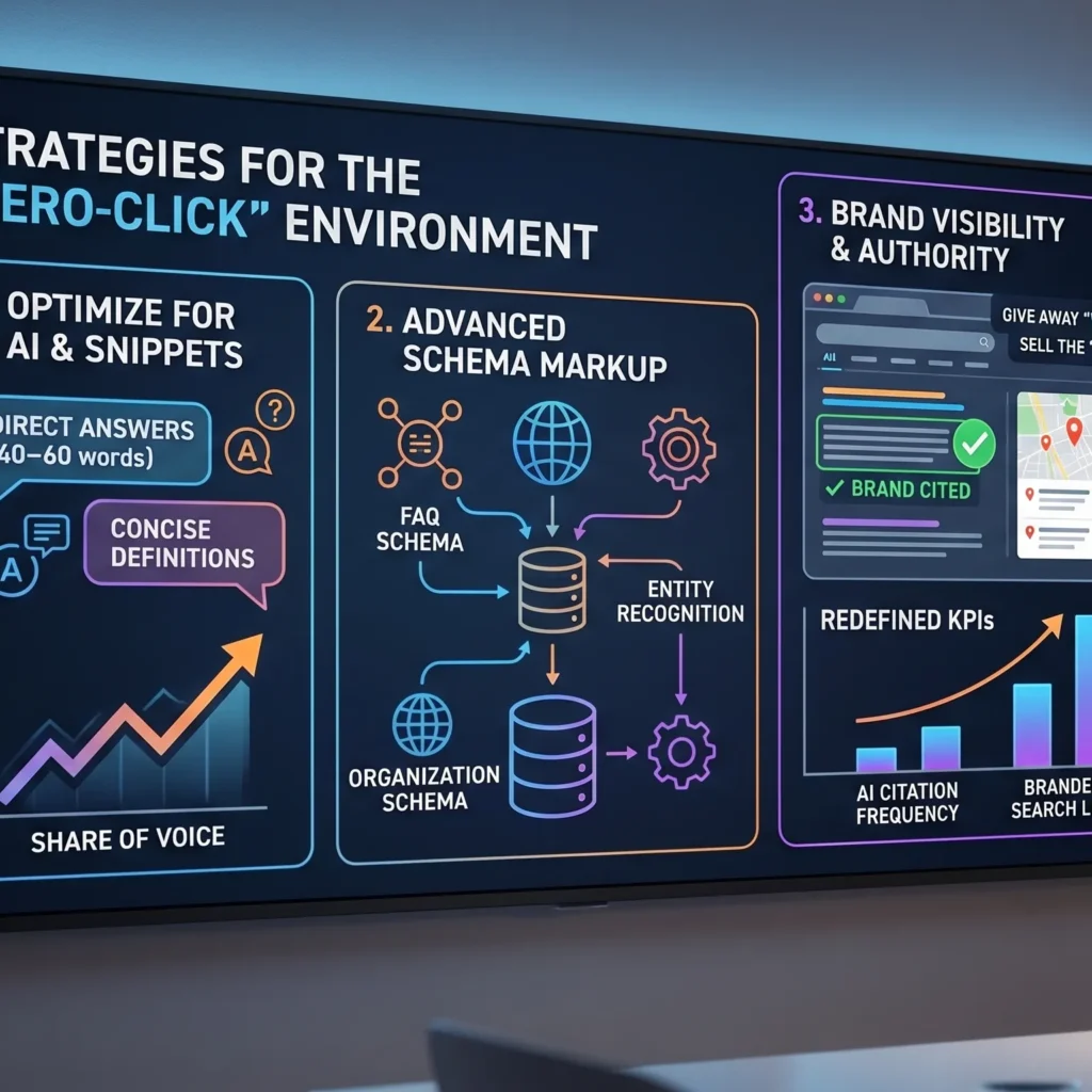 Strategies for zero-click search optimization